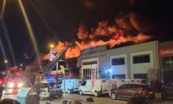 Eskişehir'de iş yerinde büyük yangın! Çok sayıda ekip sevk edildi