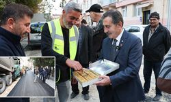 Ahmet Ataç’tan Yeni Mahalle’de çalışan ekibe baklava
