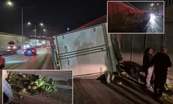 Eskişehir Çevre Yolu’nda marul yüklü kamyonet devrildi