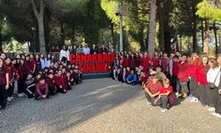 Öğrenciler, şehit Soner Özübek’i Çanakkale’de andı