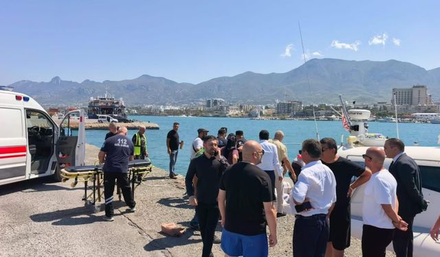 Girne açıklarında batan gemide 8 kişi gözaltına alındı