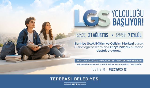 Bahriye Üçok Eğitim ve Gelişim Merkezi’nde LGS Hazırlığı Başlıyor