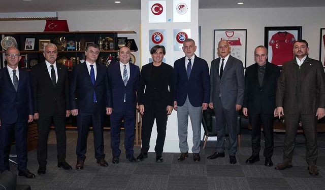 TFF’de Hacıosmanoğlu ve Montella bir araya geldi