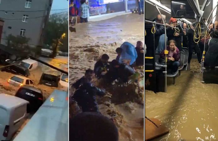 İstanbul’da sel alarmı sürüyor: Okullar tatil, motosikletlere yasak