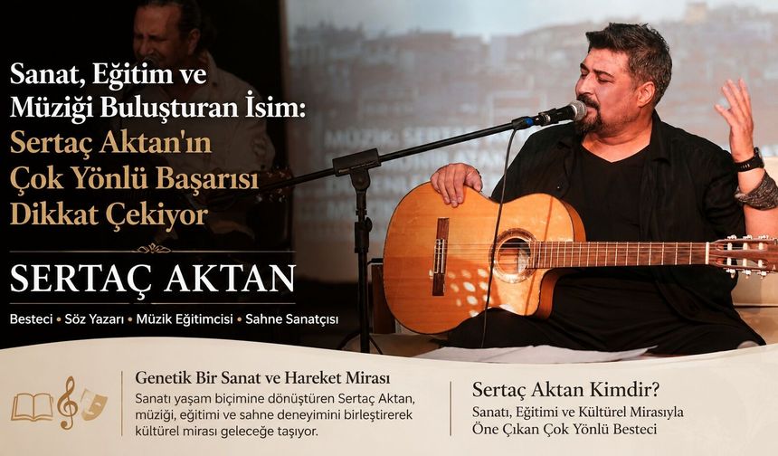 Sanat, Eğitim ve Müziği Buluşturan İsim Sertaç Aktan'ın Çok Yönlü Başarısı Dikkat Çekiyor