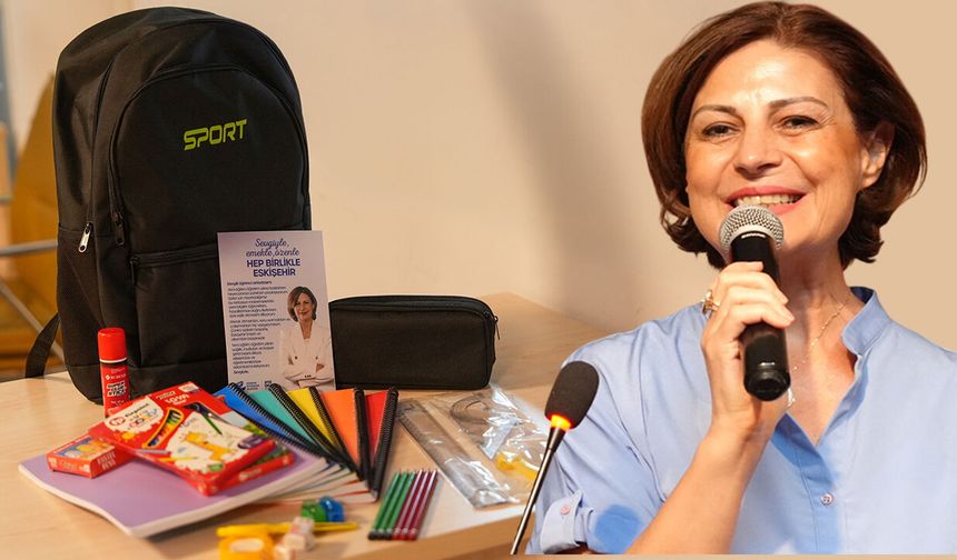Başkan Ayşe Ünlüce'den Eskişehir’de Öğrencilere Kırtasiye Desteği: 12 İlçede Dağıtılacak