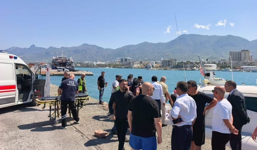 Girne açıklarında batan gemide 8 kişi gözaltına alındı