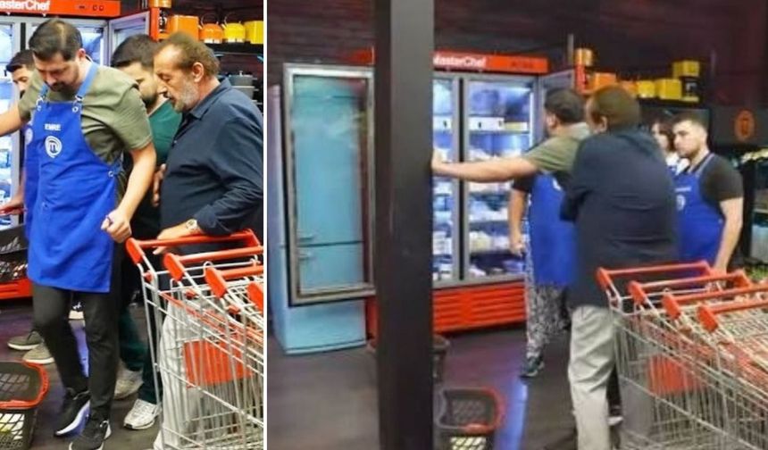 MasterChef Türkiye'de korkutan anlar! Mehmet Şef, Emre'nin yardımına koştu