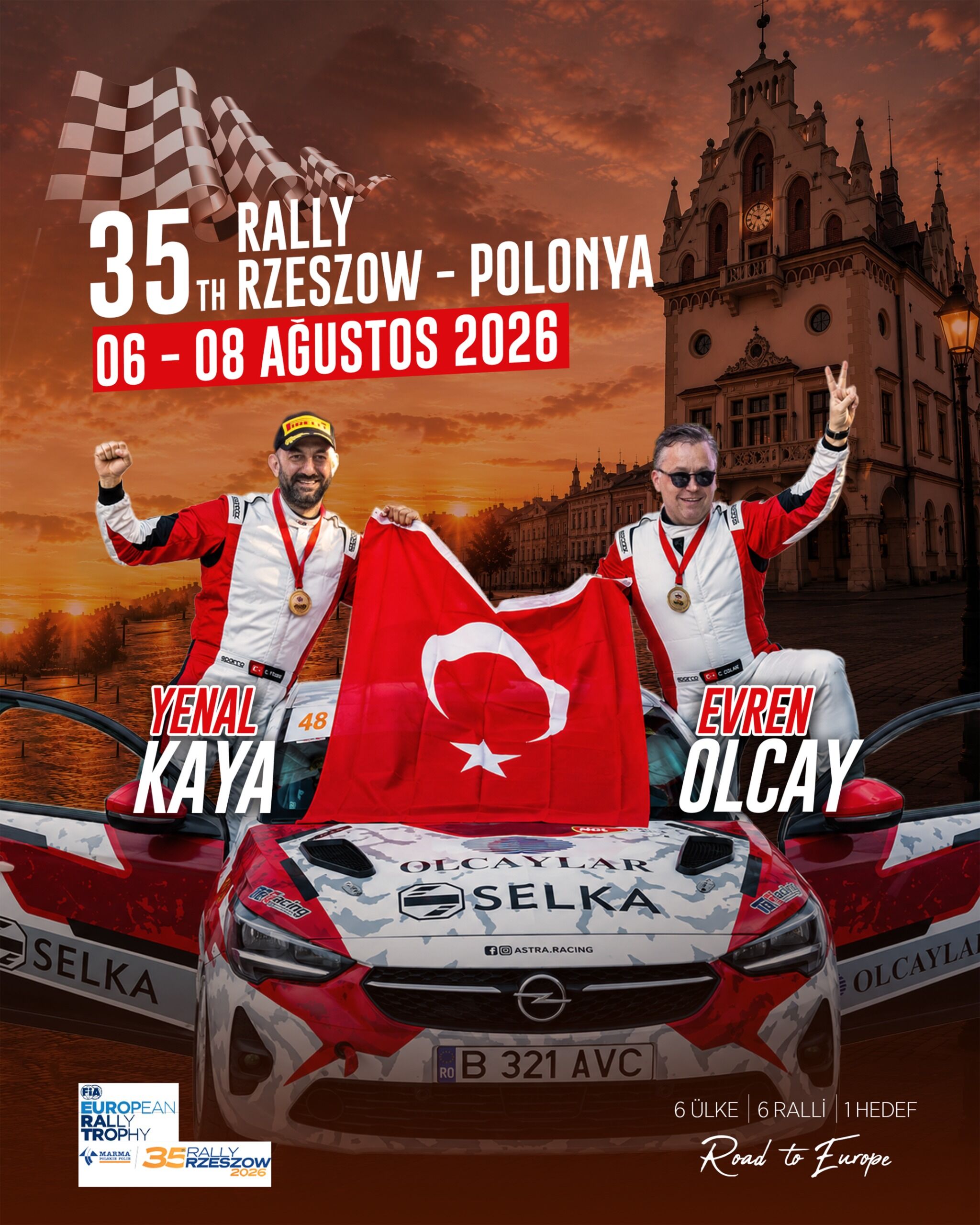 Avrupa Ralli Kupası'nda Sıradaki Durak Polonya: Evren Olcay ve Yenal Kaya Puan Peşinde
