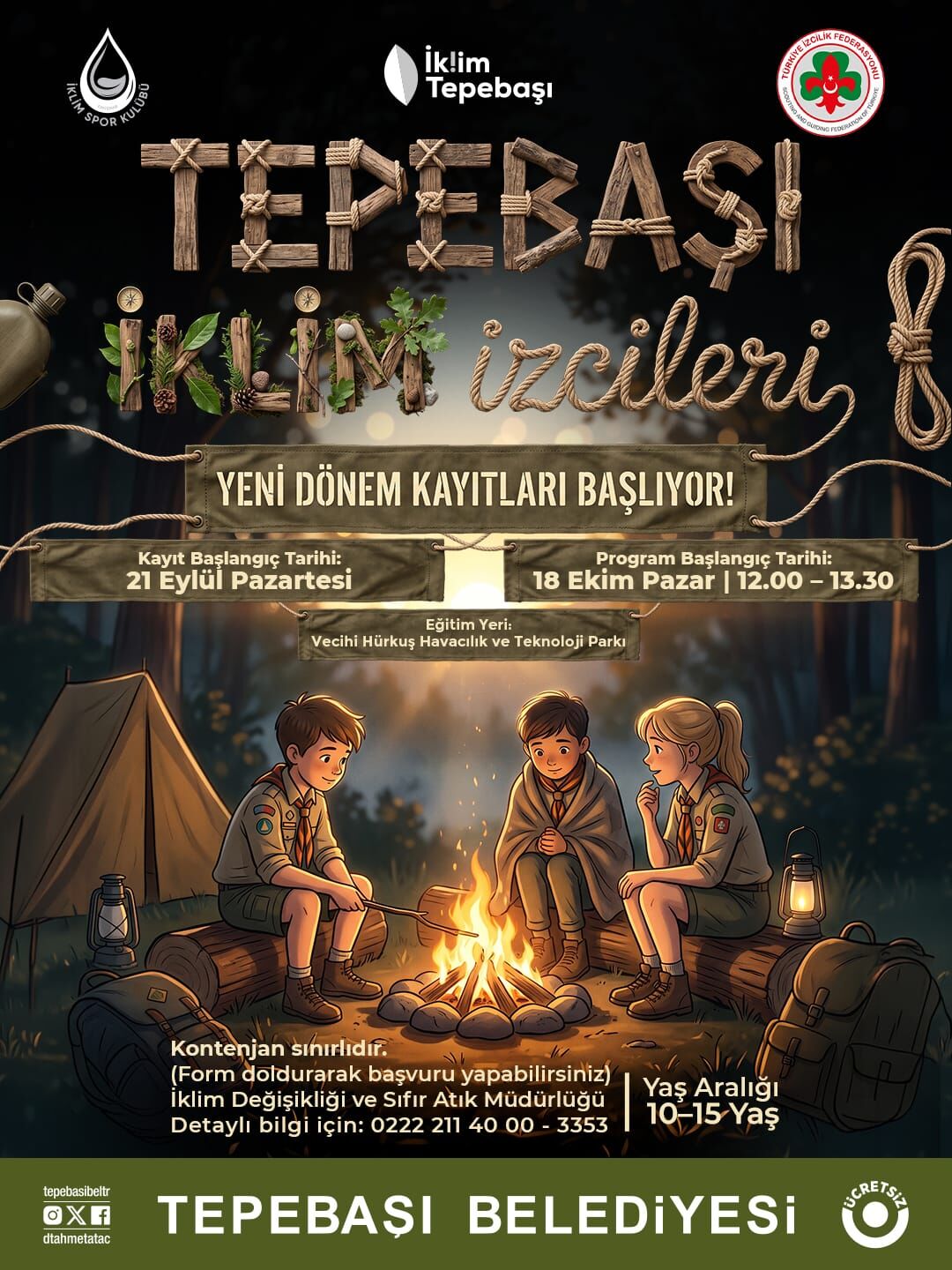 Tepebaşı’nda çocuklar için iklim izciliği dönemi başlıyor