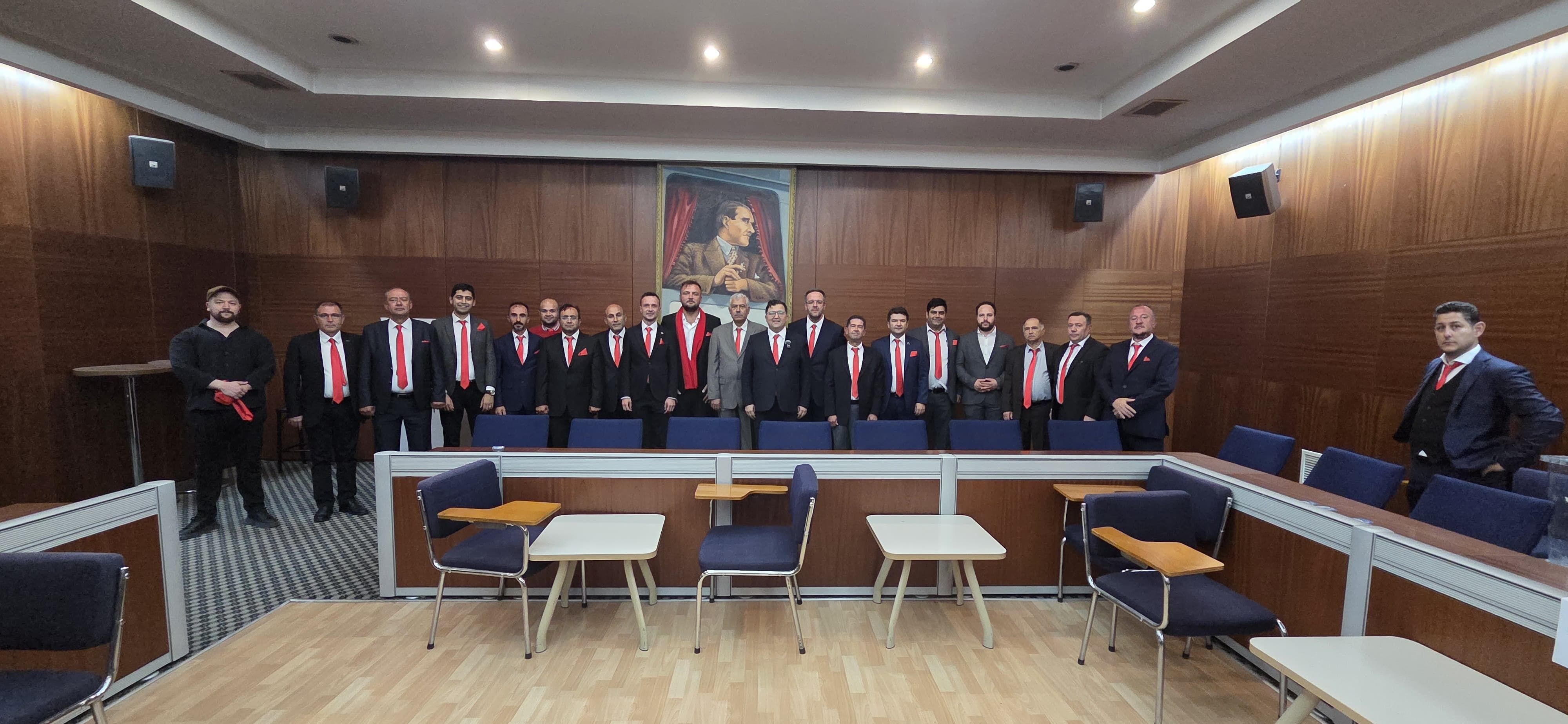 Ahmet Oğuz Eskişehir Ticaret Borsası Başkanı ve ekibi